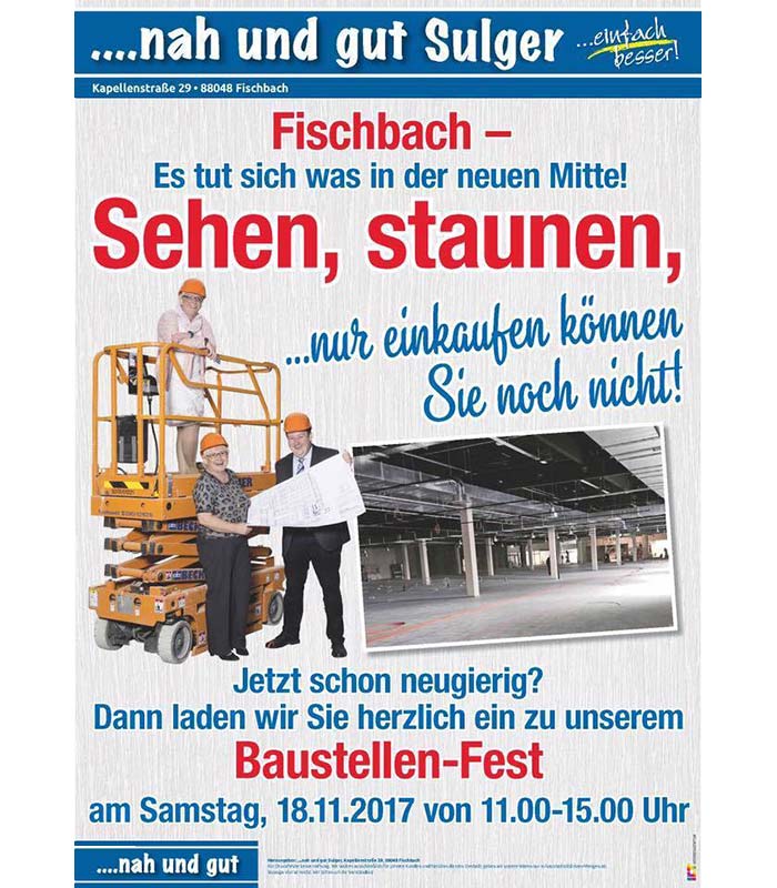 Baustellen Fest Fischbach Flyer